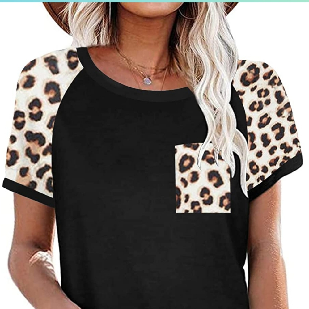 Animal Print Top New